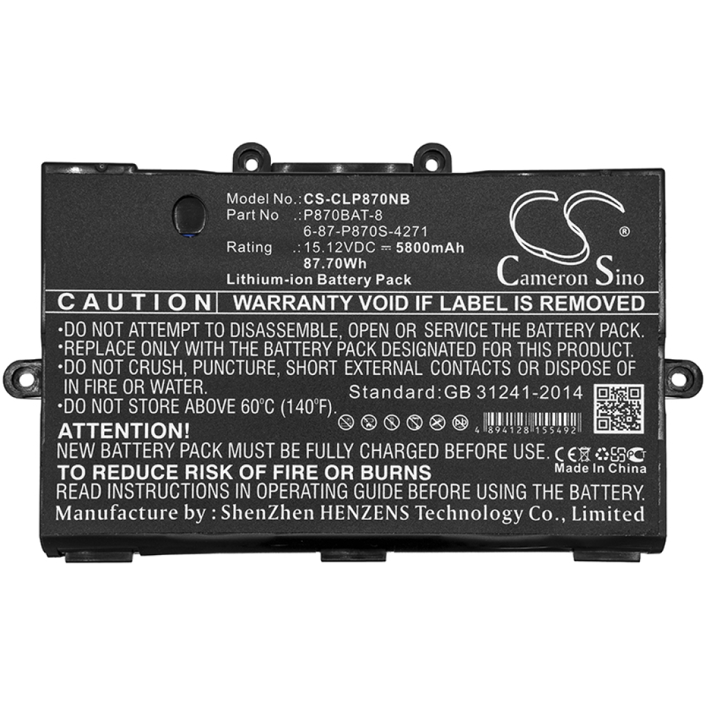 Baterii pentru laptop Eurocom Sky X7E2 (CS-CLP870NB)