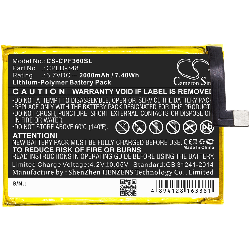 Înlocuire compatibilă pentru bateria Coolpad CPLD-348