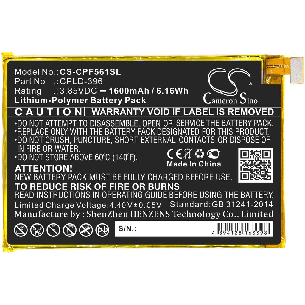 Înlocuire compatibilă pentru bateria Coolpad CPLD-396