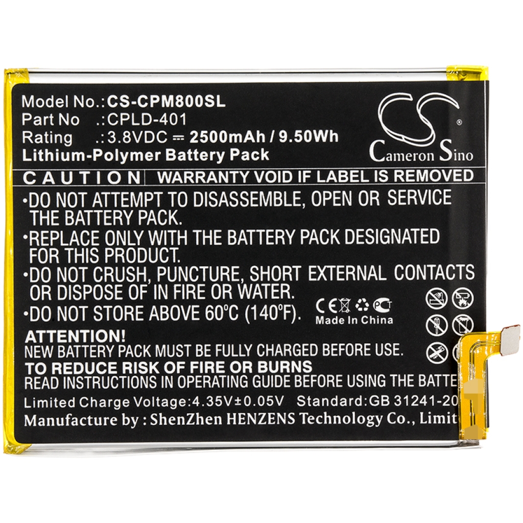 Înlocuire compatibilă pentru bateria Coolpad CPLD-401