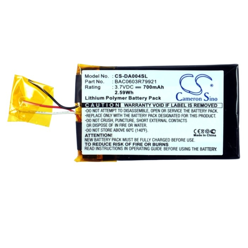 Baterii Baterie MP3, MP4, PMP CS-DA004SL