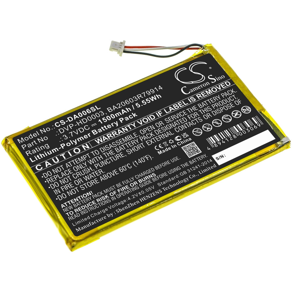 Baterii Baterie MP3, MP4, PMP CS-DA006SL