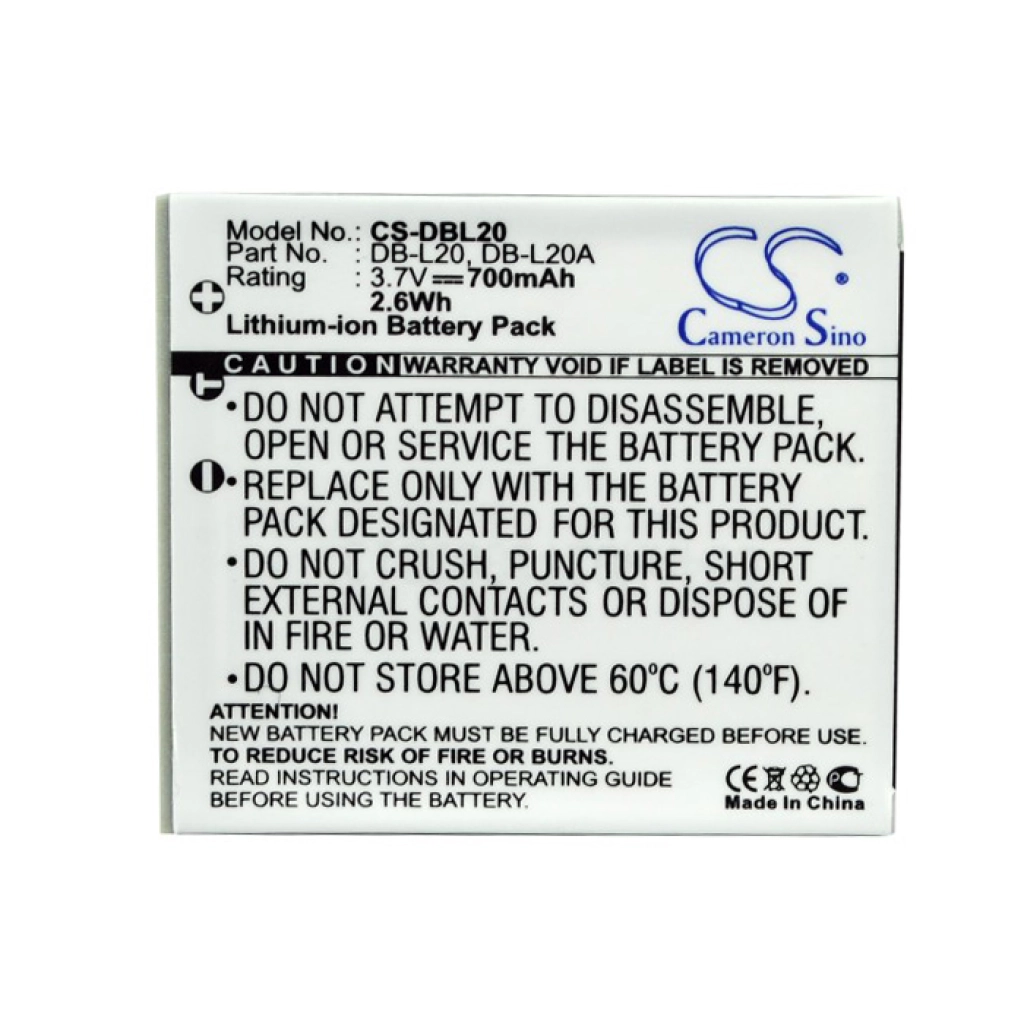 Camera Battery Sanyo Xacti DMX-C4(N)