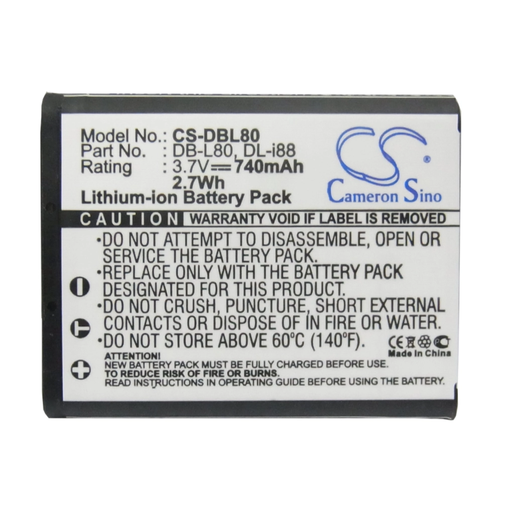 Camera Battery Sanyo Xacti DMX-CG10