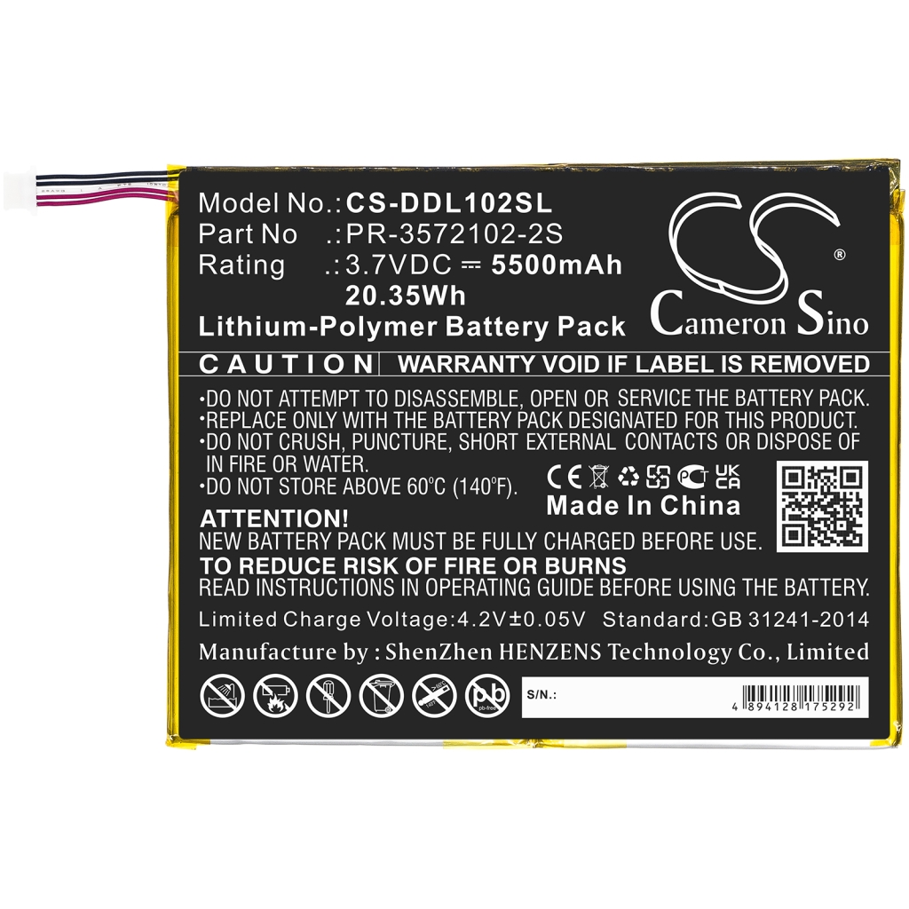 Înlocuire compatibilă pentru bateria Digiland PR-3572102-2S