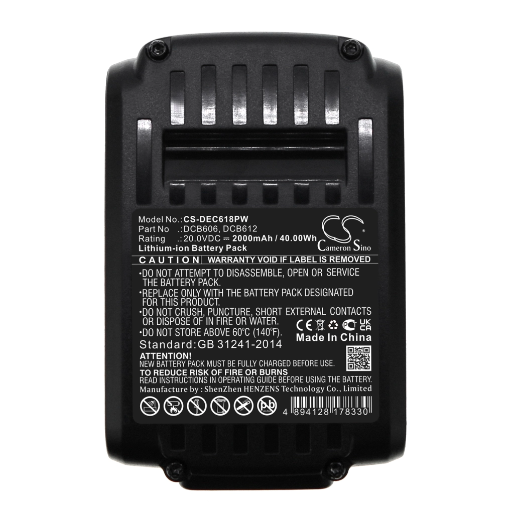 Battery Replaces DCB201-2