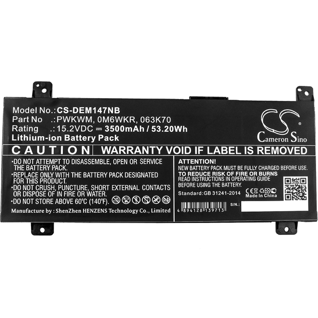 Baterii pentru laptop DELL CS-DEM147NB