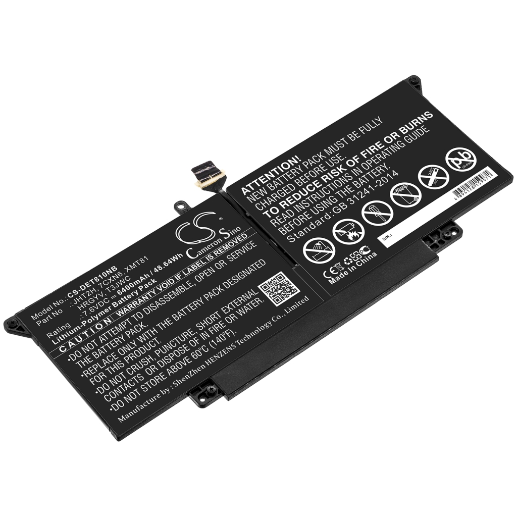 Baterii pentru laptop DELL Latitude 7000 7410 14" Touchscreen 2 in 1 (CS-DET810NB)