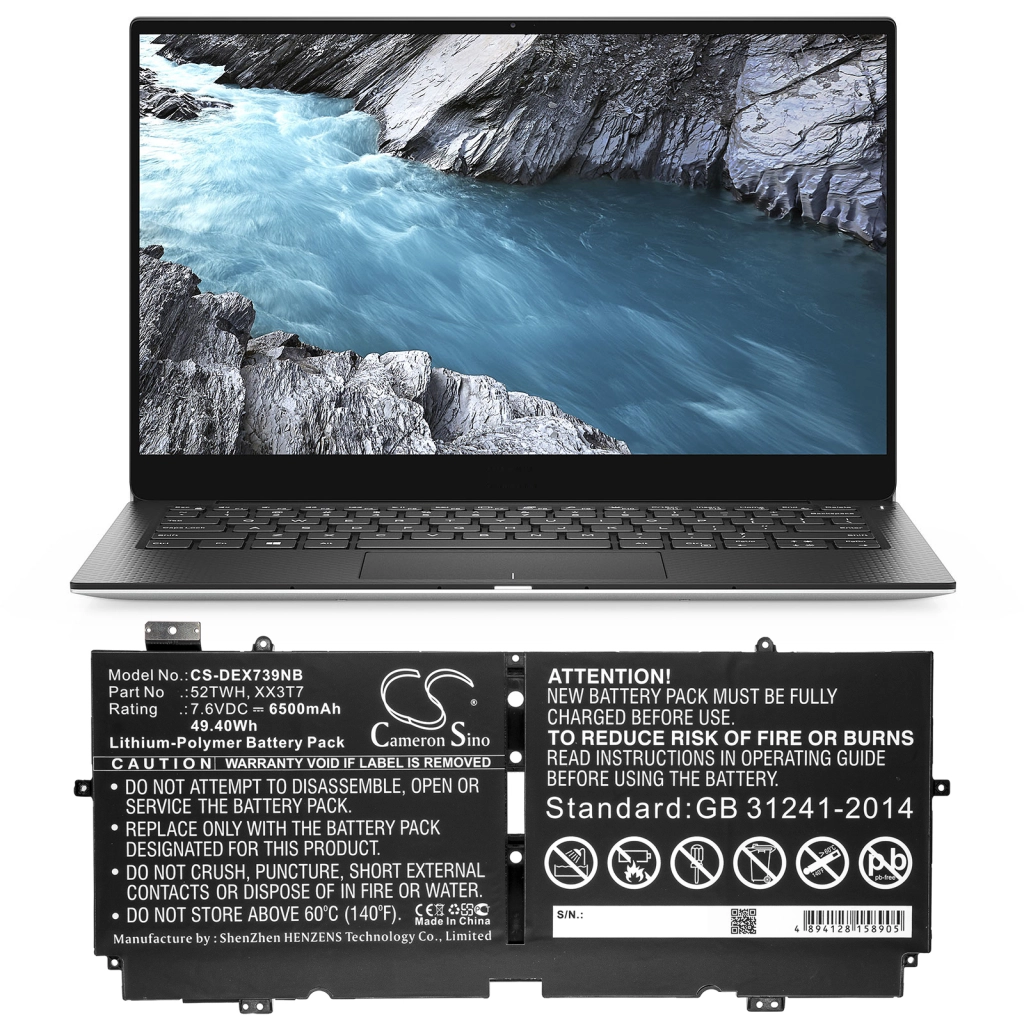 Baterii pentru laptop DELL CS-DEX739NB