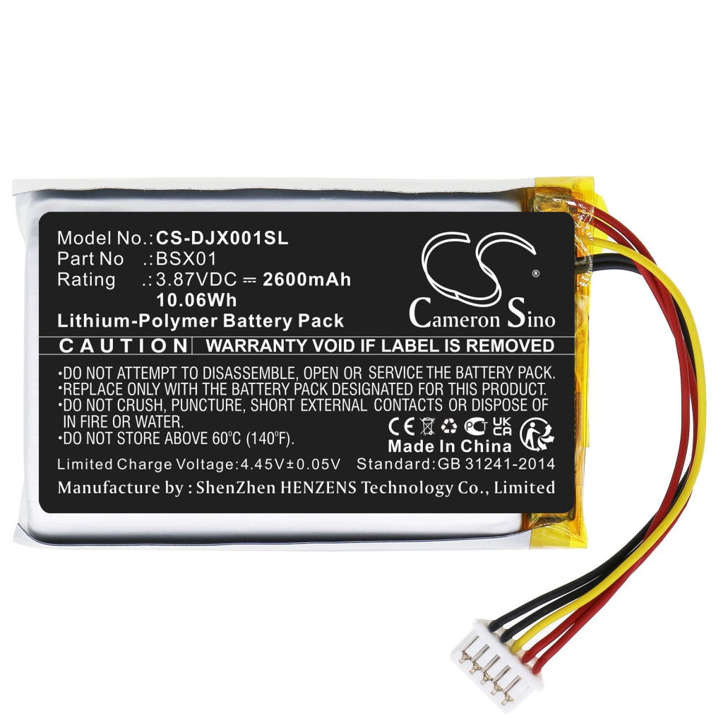 Baterii Înlocuiește BSX01-2600-3.87