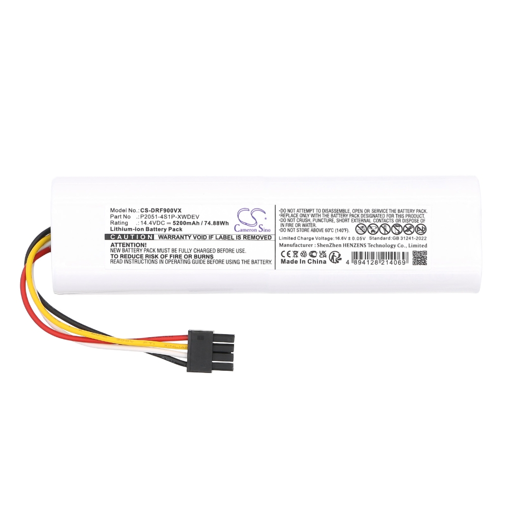 Înlocuire compatibilă pentru bateria Dreame P2051-4S1P-XWDEV