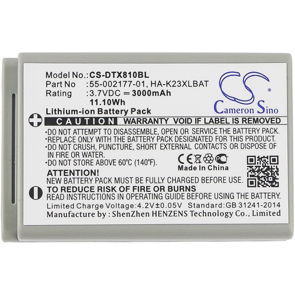 Baterii Baterie cod de bare, scanner CS-DTX810BL