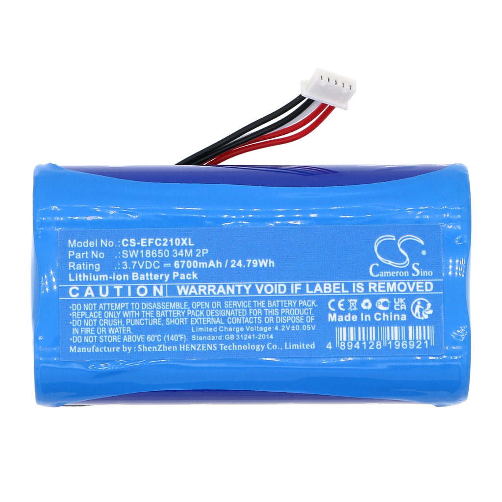 Compatible battery replacement for Eufy SW18650 34M 2P