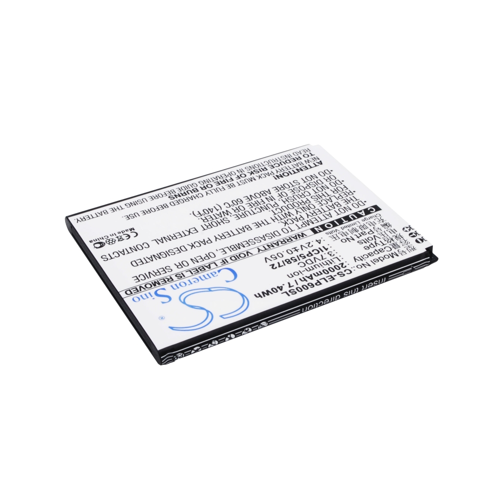 Cameron Sino CS-ELP600SL vedere în unghi: 3,7V 2000mAh Li-ion