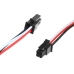 Prim-plan pereche conectori SM cu 3 fire pentru bateria CS-EMP100SL