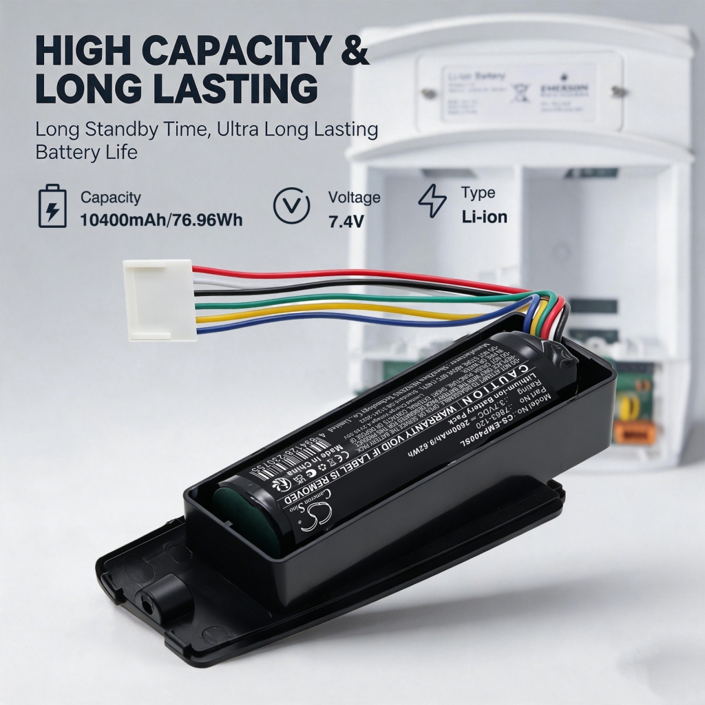 Battery compatible with Emerson