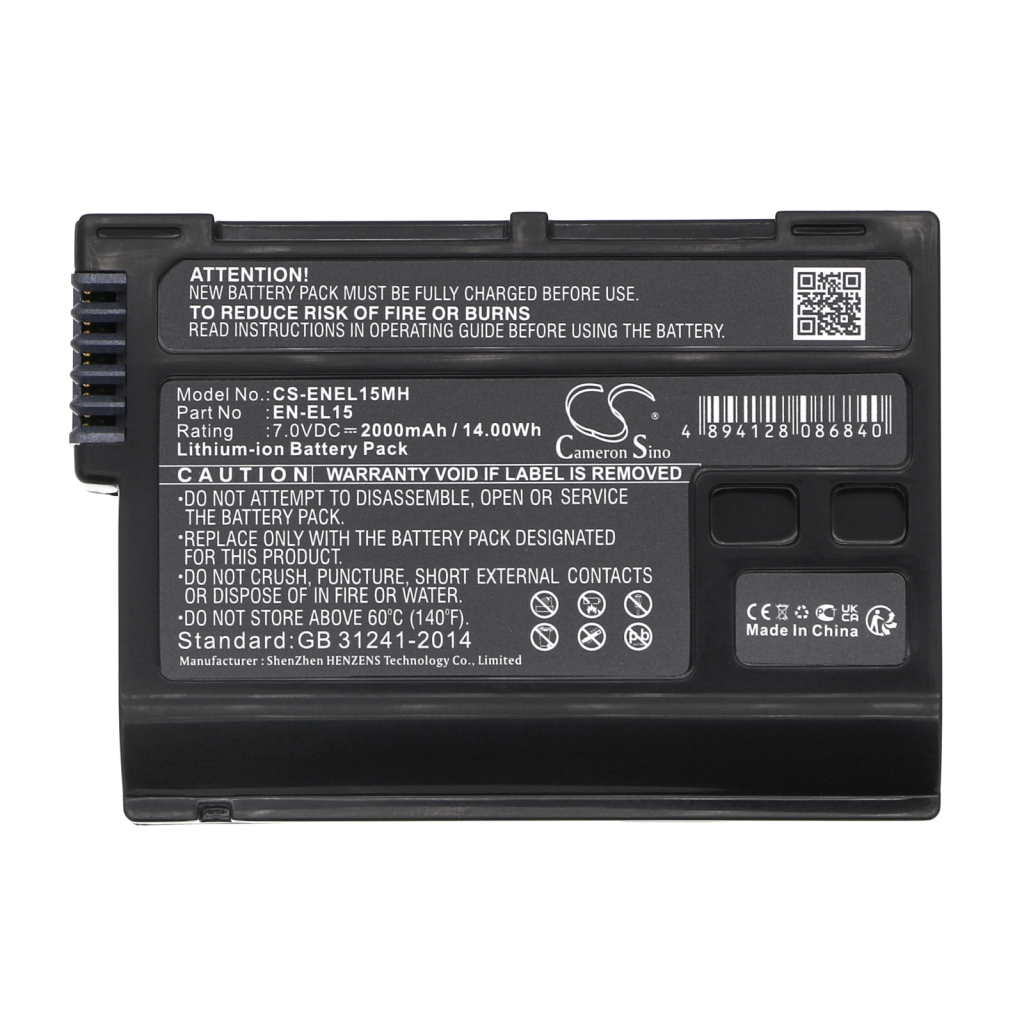 Battery Replaces EN-EL15c