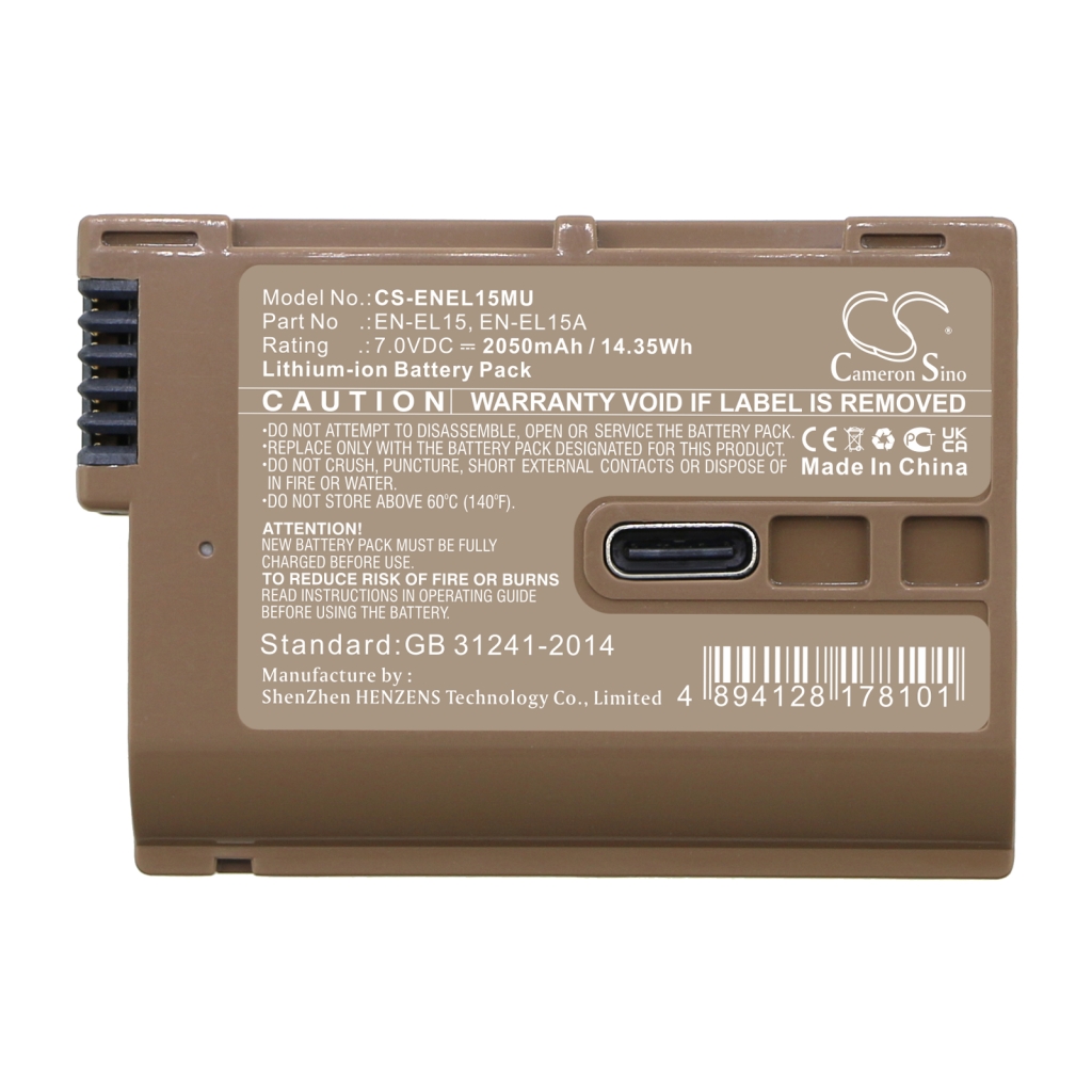 Battery Replaces EN-EL15c