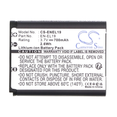 Compatible battery replacement for NIKON EN-EL19,NP-BJ1