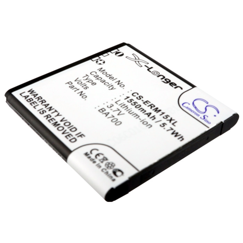 Cameron Sino CS-ERM15XL vedere în unghi etichetă frontală: 3,7V 1550mAh Li-ion