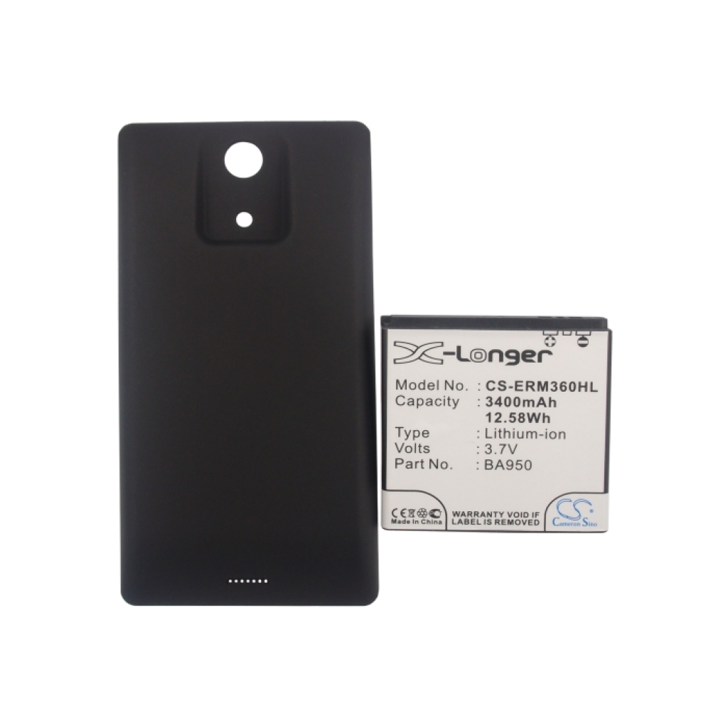 Cameron Sino X-Longer CS-ERM360HL vedere etichetă: 3400mAh X-Longer, capac spate telefon