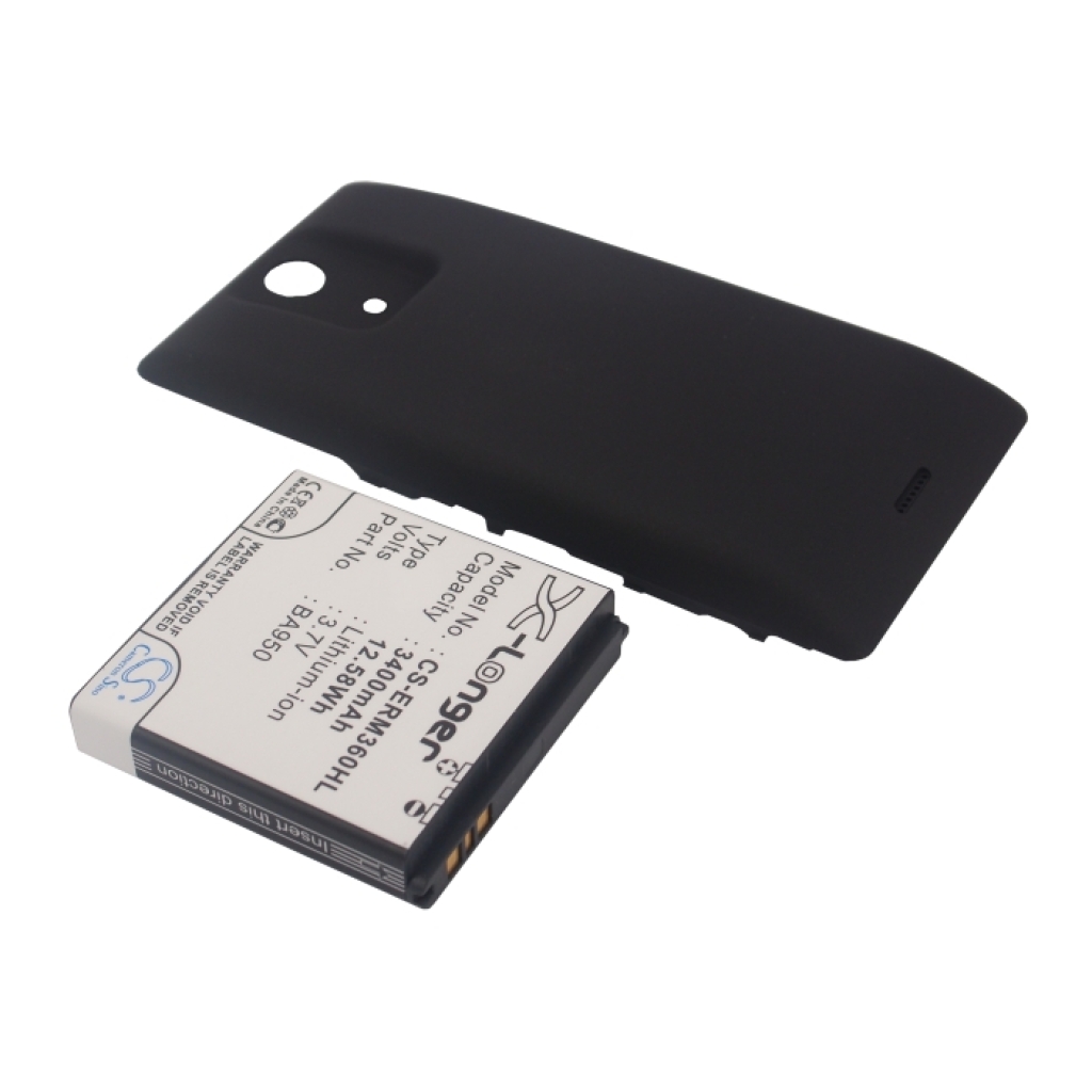 Cameron Sino CS-ERM360HL vedere etichetă frontală: 3400mAh 3,7V Li-ion, capac spate telefon