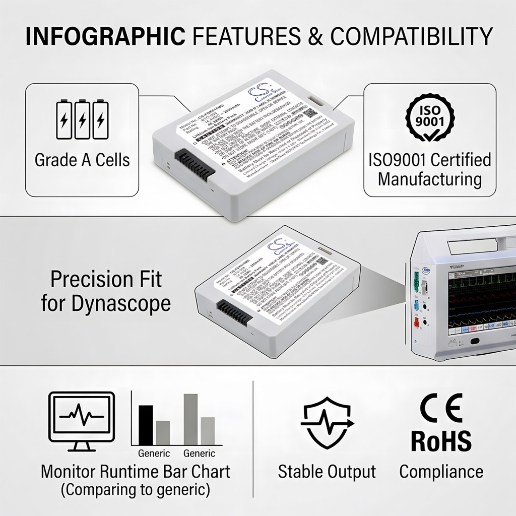 Baterie compatibil cu Fukuda denshi CS-FDX810MD