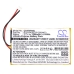 Baterie GPS, Navigator FALK F3 (CS-FKF6SL)