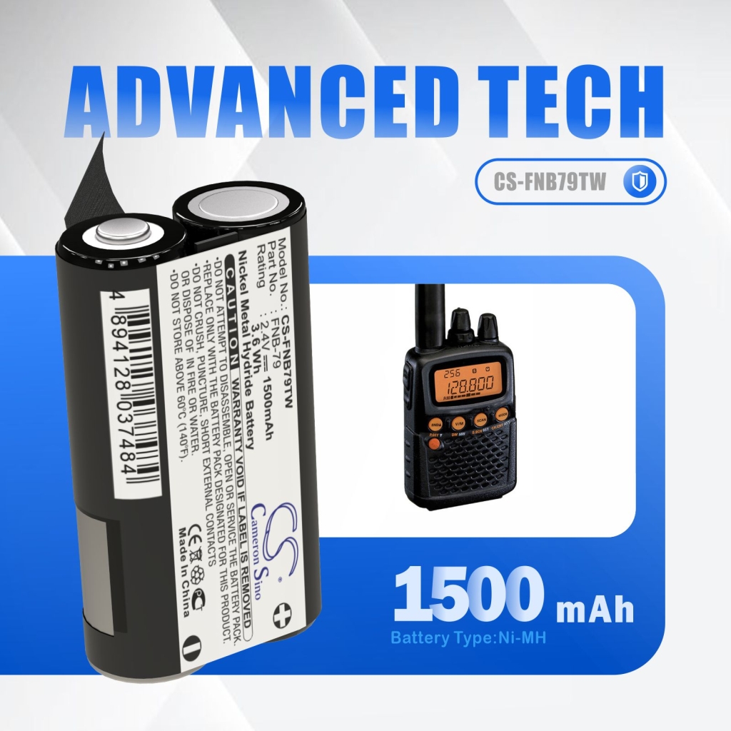 Two-Way Radio Battery YAESU CS-FNB79TW