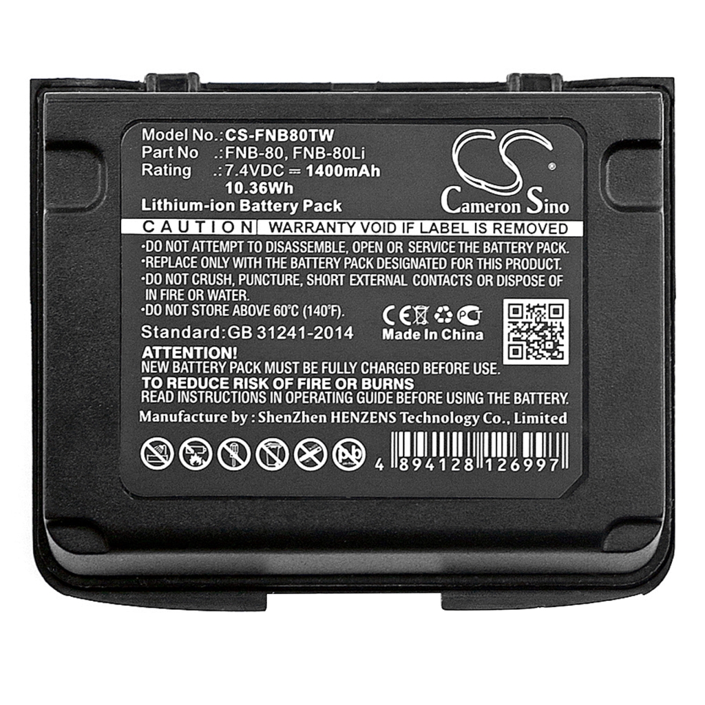 Baterie radio bidirecțional YAESU VX-5E (CS-FNB80TW)