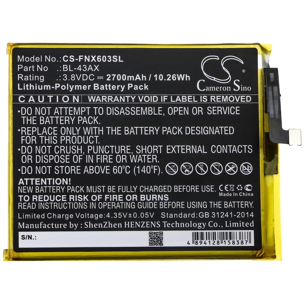 Baterie telefon mobil Infinix X603 (CS-FNX603SL)