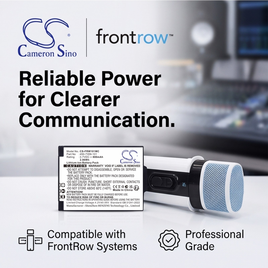 Baterii compatibil cu FrontRow Juno ISM-01 ISM-01 Pass-Around Microphone ITM-01 Pendant Microphone CS-FRW101MC