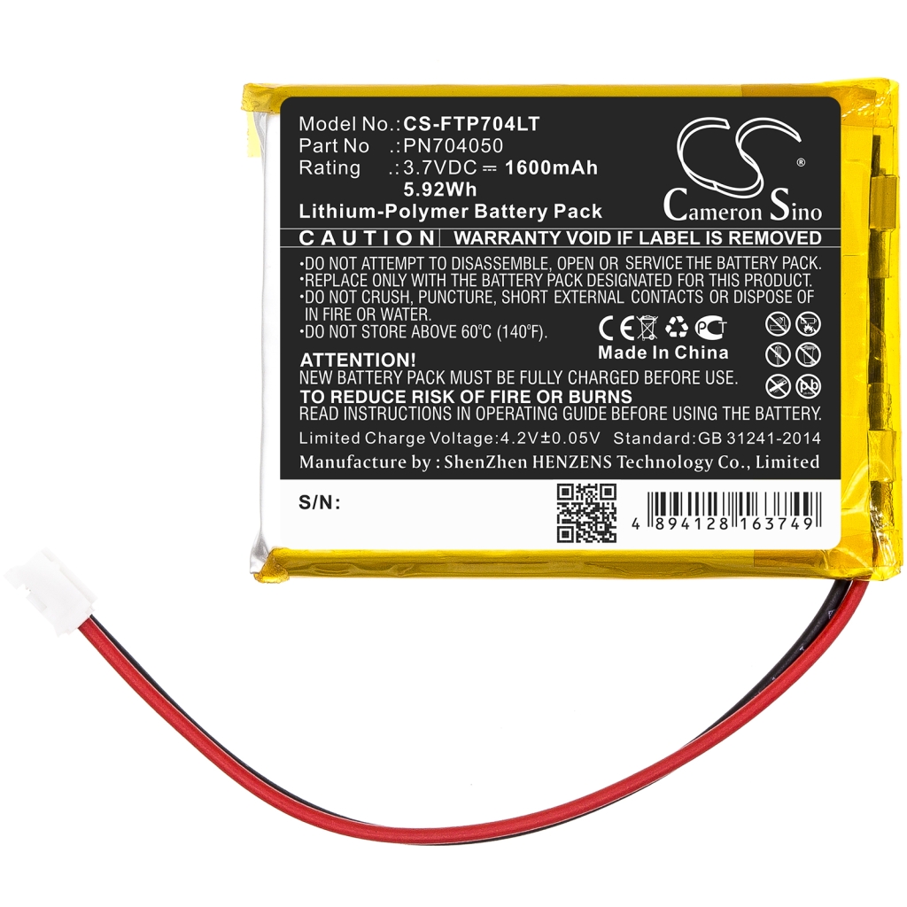 Înlocuire compatibilă pentru bateria Fatboy PN704050
