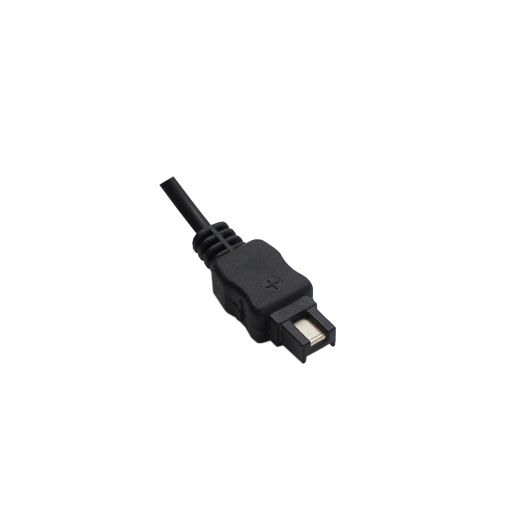 Cameron Sino CS-FV100T vedere etichetă frontală, indicator E/F, buton PUSH, nervuri ghidaj și conector Sony