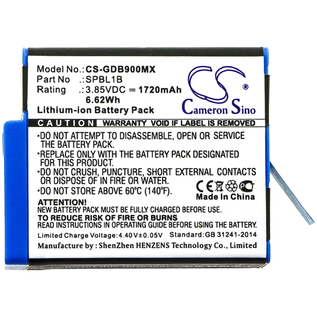 Camera Battery GoPro AHDBT-901