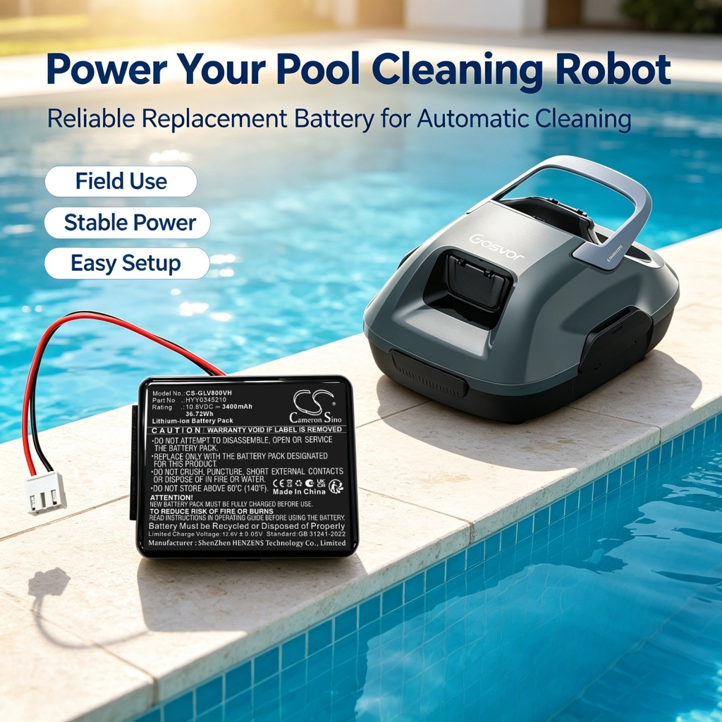 Baterii compatibil cu Gosvor LiteVac 800 Cordless Robotic Pool Cleaner CS-GLV800VH