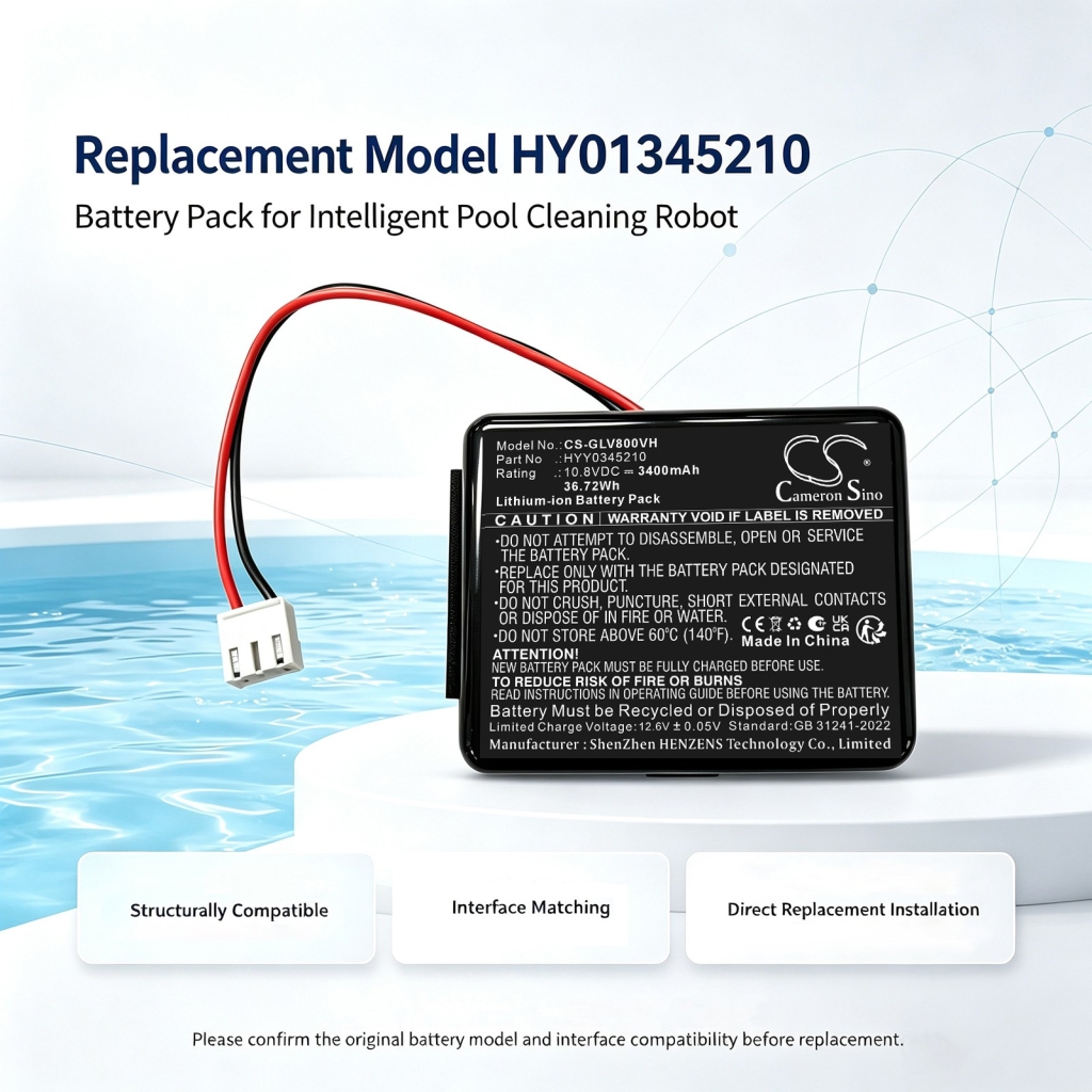 Baterii compatibil cu Gosvor LiteVac 800 Cordless Robotic Pool Cleaner CS-GLV800VH