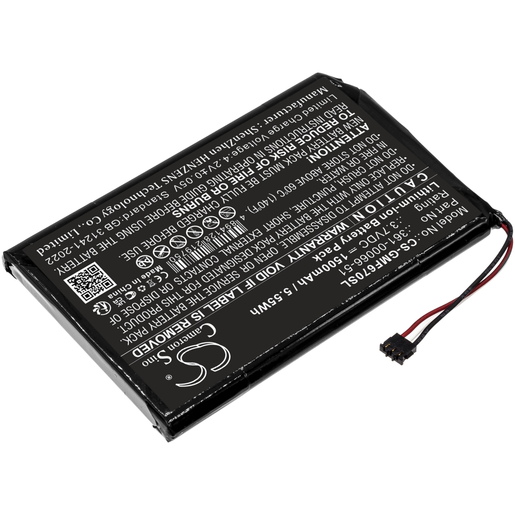 Baterie GPS, Navigator Garmin CS-GMF670SL