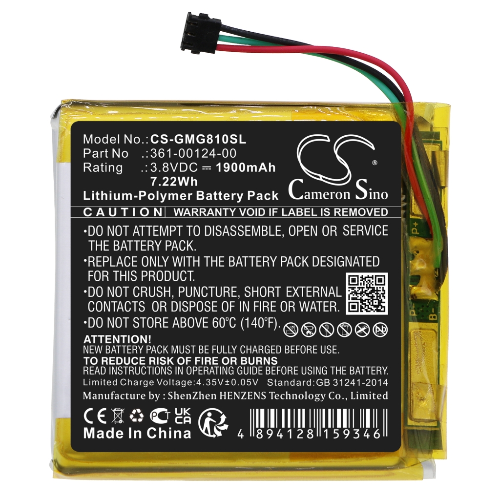 Baterie GPS, Navigator Garmin Approach G80 (CS-GMG810SL)