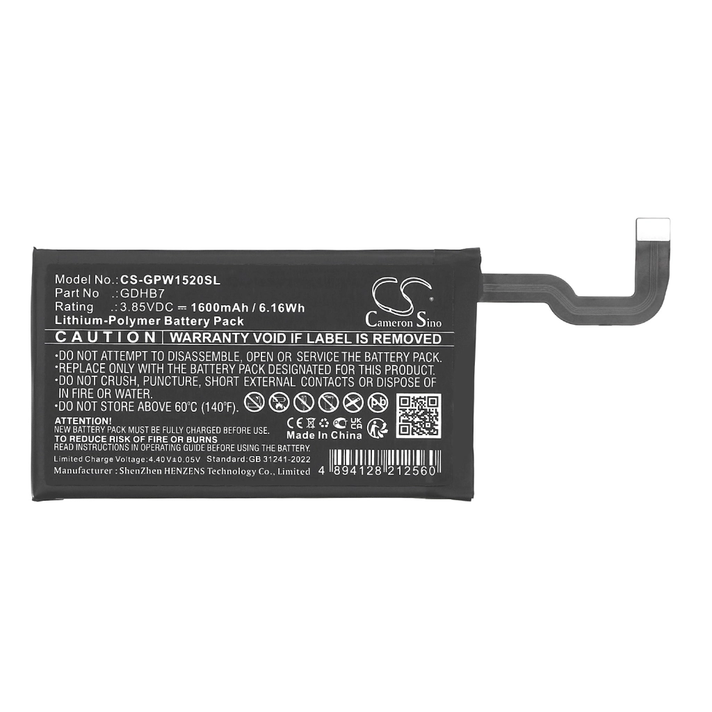Compatible battery replacement for Google GDHB7