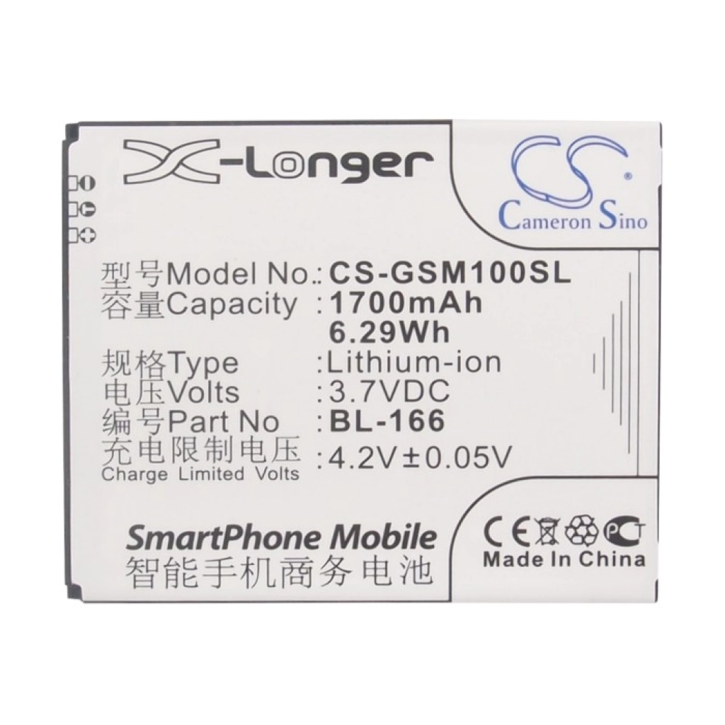 Battery Replaces BL-166