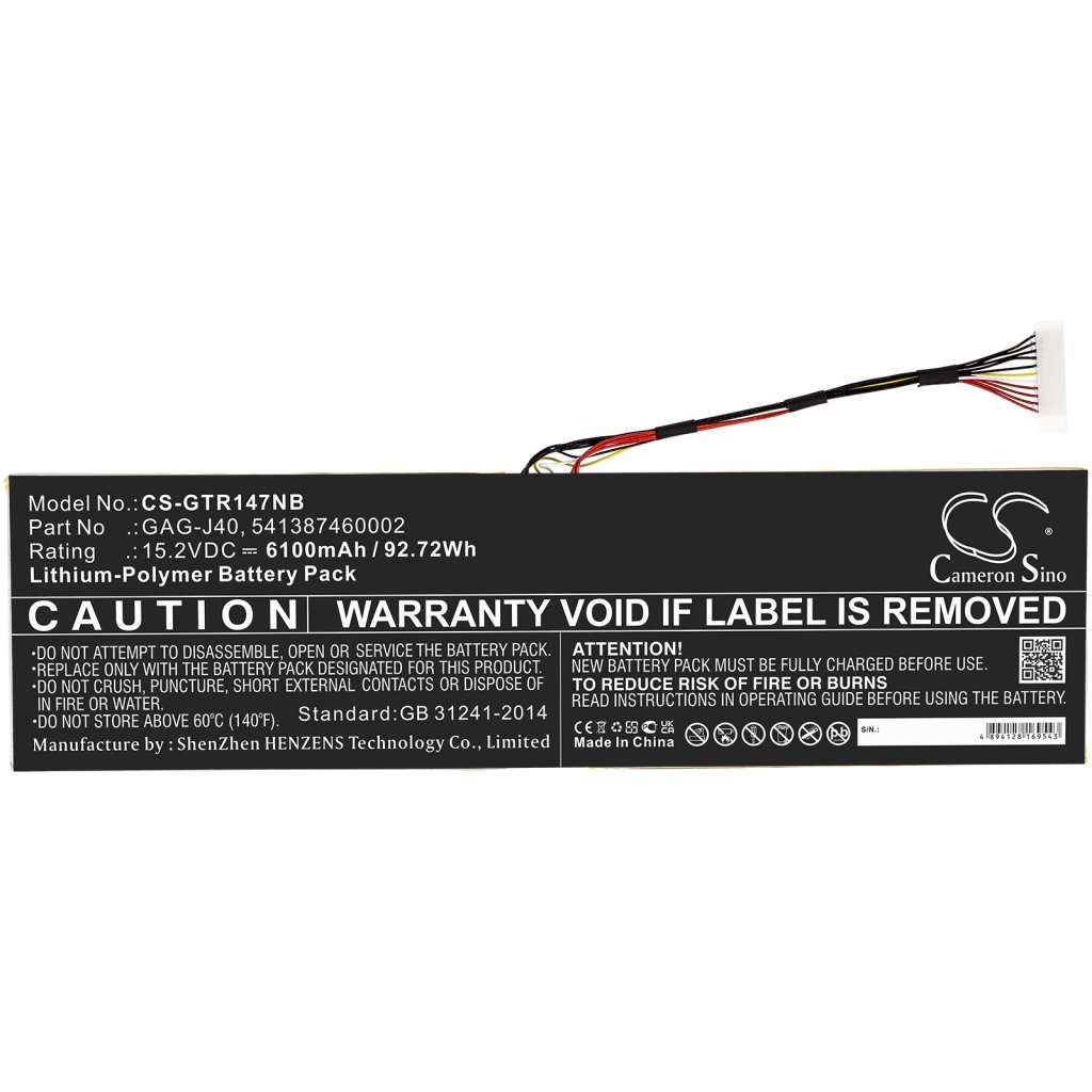 Baterii pentru laptop Gigabyte Aero 15S SA (CS-GTR147NB)