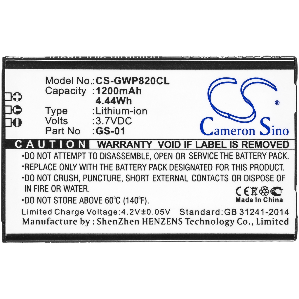 Baterie telefon fără fir Grandstream GMD1208 (CS-GWP820CL)