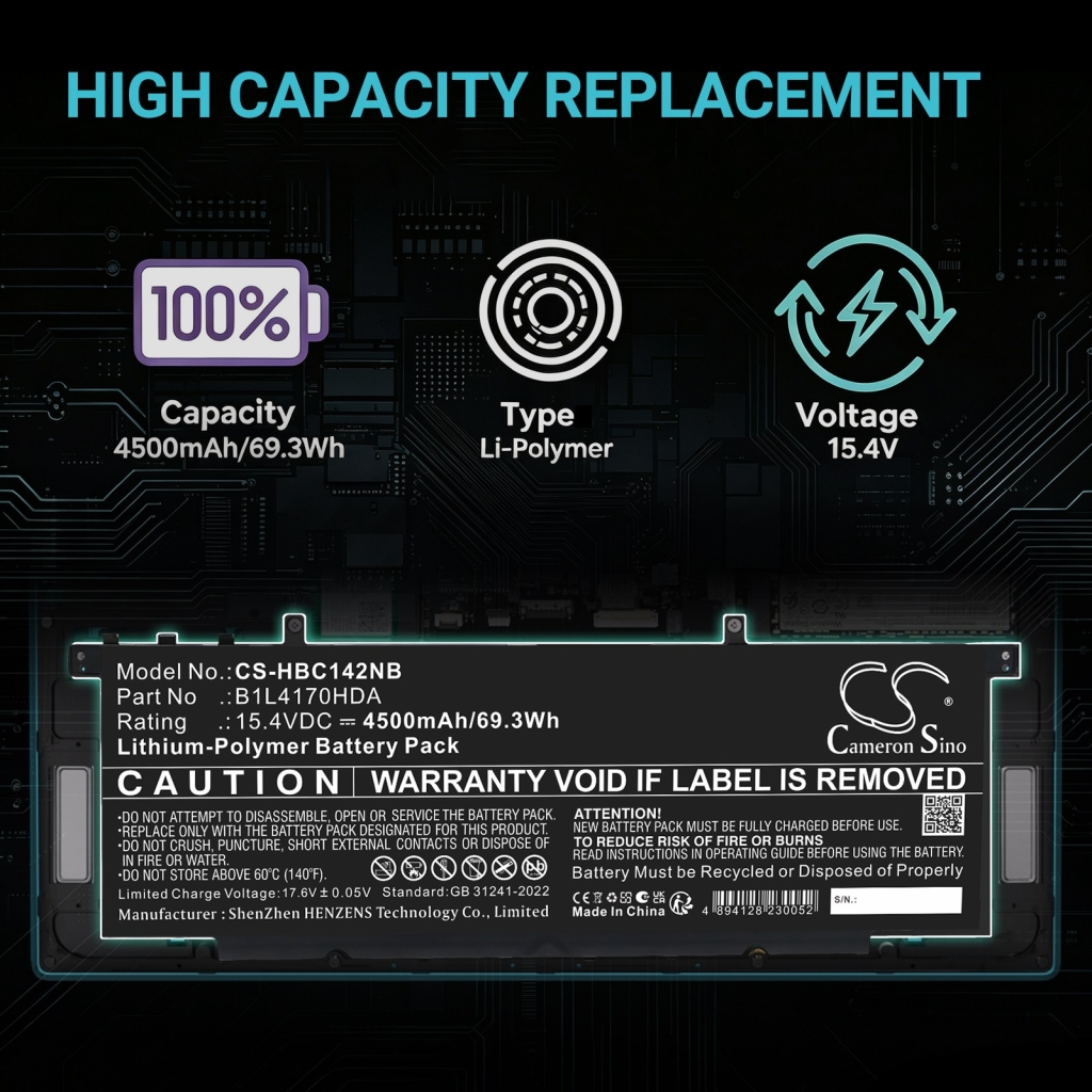 Baterie compatibil cu H3c CS-HBC142NB