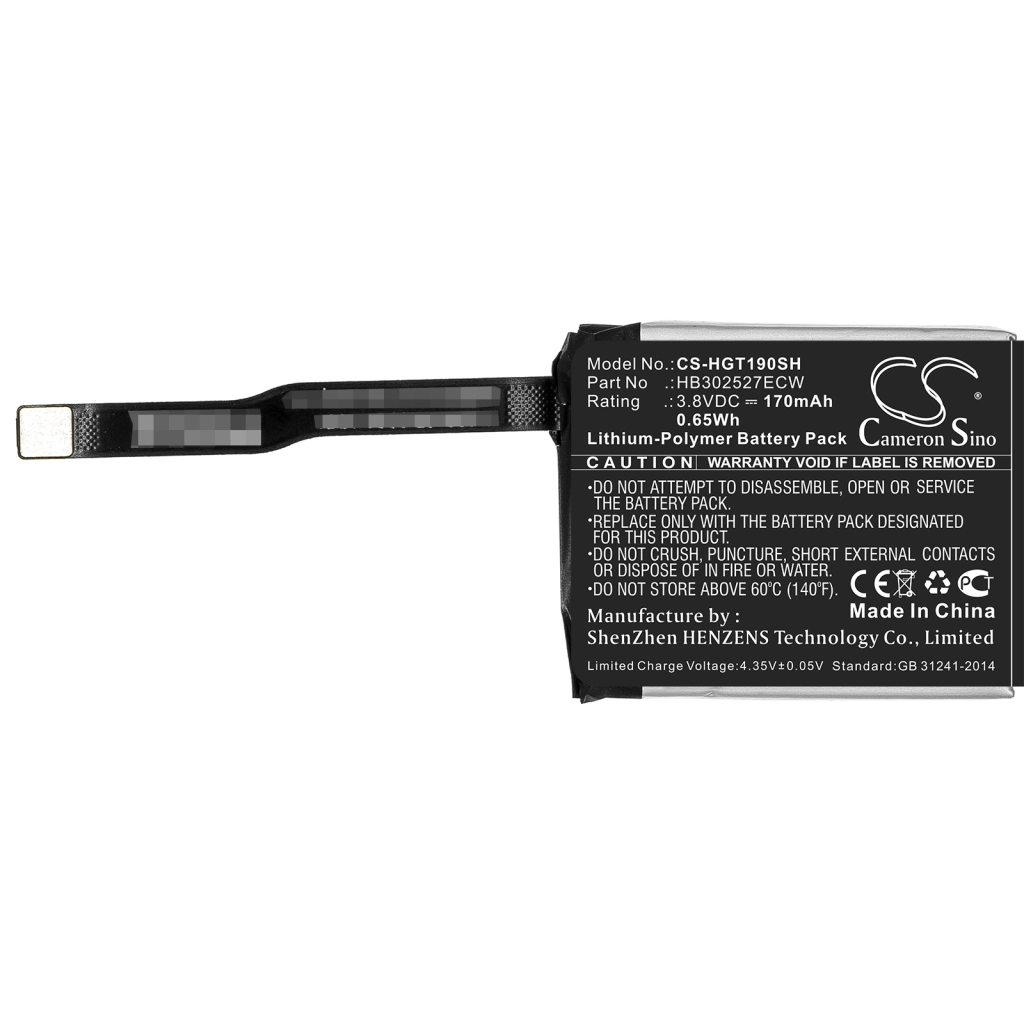 Baterie smartwatch Huawei CS-HGT190SH