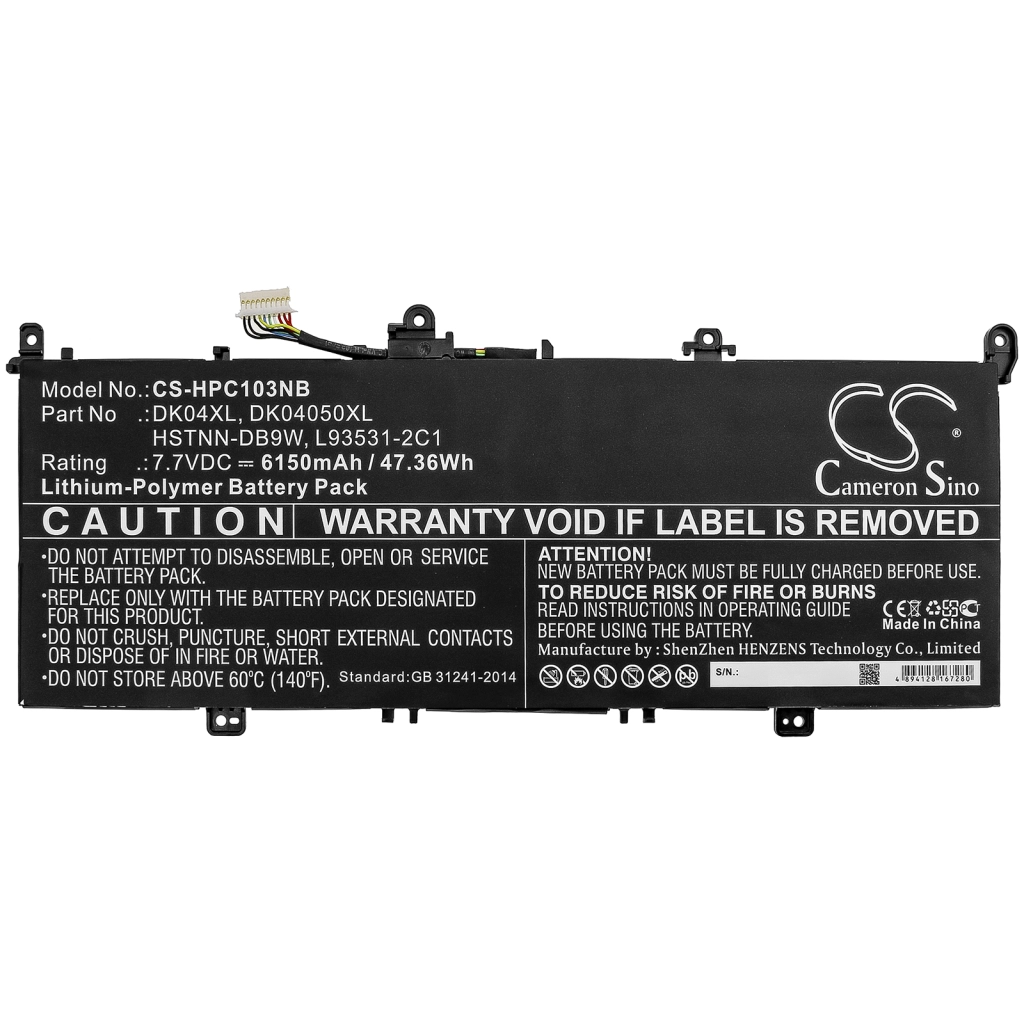 Baterii pentru laptop HP CS-HPC103NB