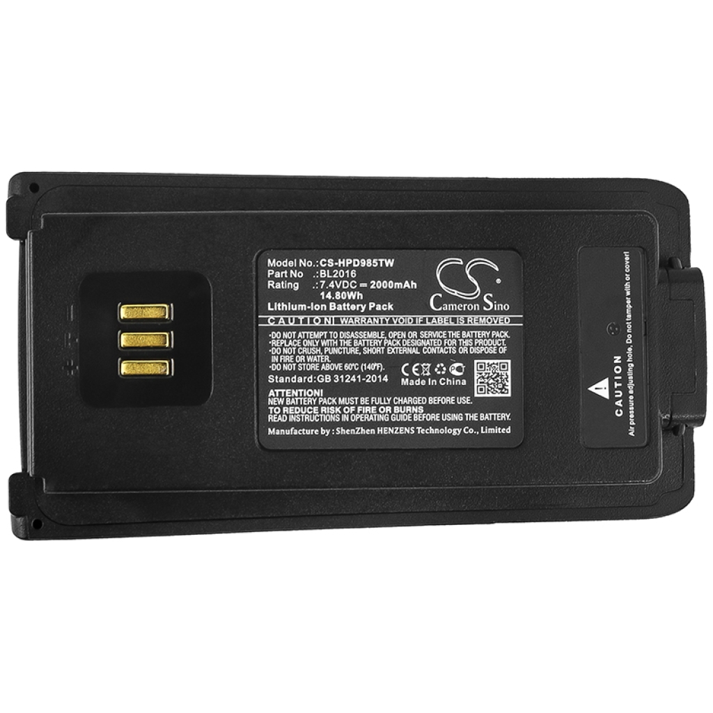 Baterie radio bidirecțional Hytera CS-HPD985TW