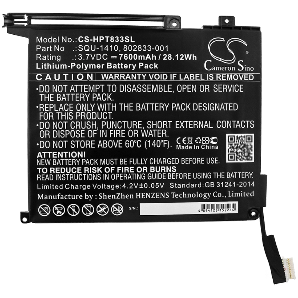 Baterie tabletă HP CS-HPT833SL
