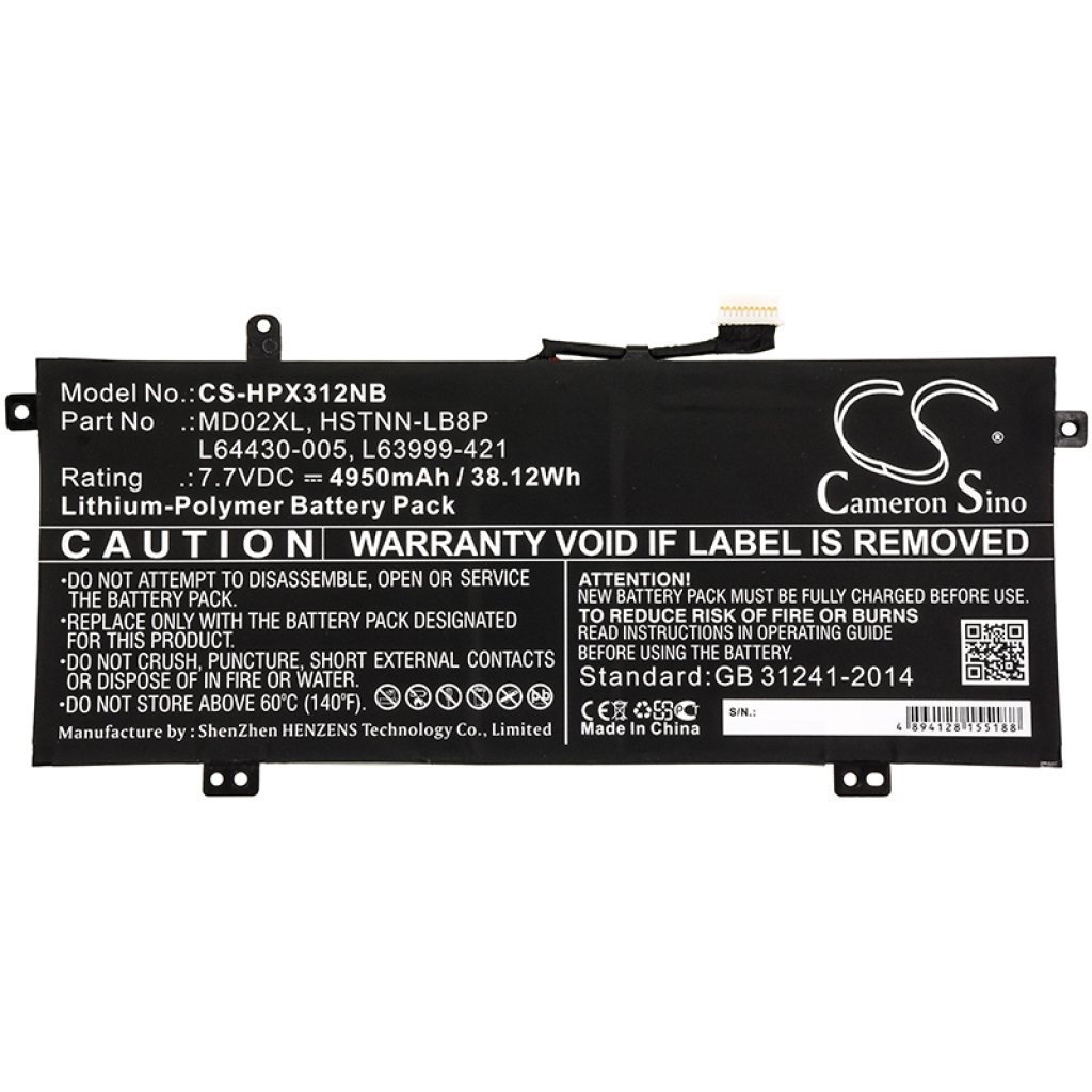 Baterii pentru laptop HP Chromebook X360 12B-CA0350ND (CS-HPX312NB)
