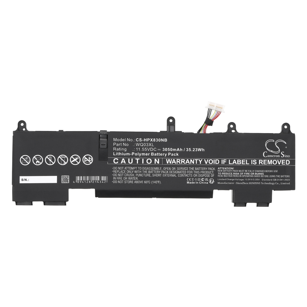 Notebook battery HP CS-HPX830NB